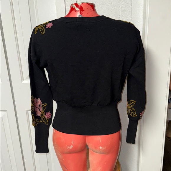 Anthropologie embroidered sweater pullover - Picture 4 of 5